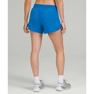 Lululemon Hotty Hot Short LR Short 4" Size 6 Poolside Blue NWT